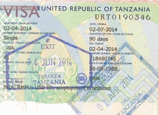 How to get your visa for Tanzania